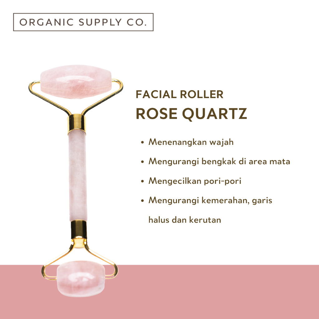 Facial Roller Rose Quartz