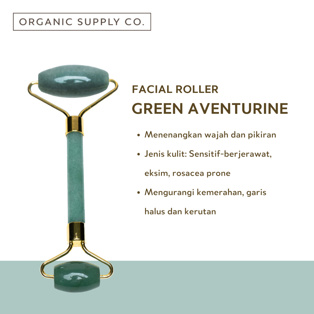 Facial Roller Green Aventurine