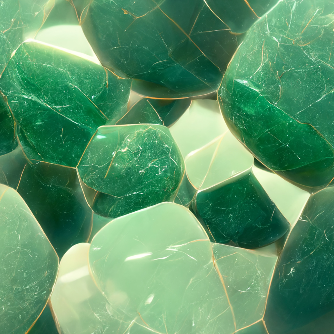 Facial Roller Green Aventurine