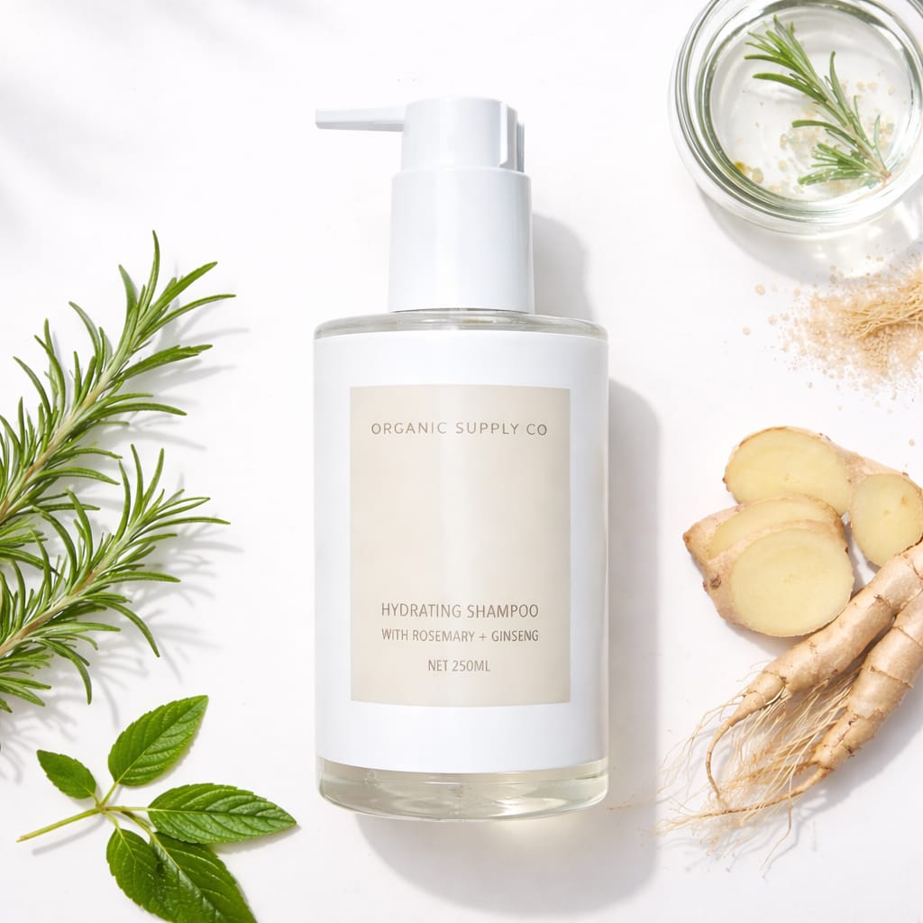Hydrating Shampoo with Rosemary + Ginseng 250ml